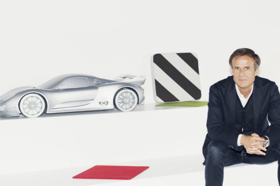 Michael Mauer im Porsche-Zentrum in Weissach