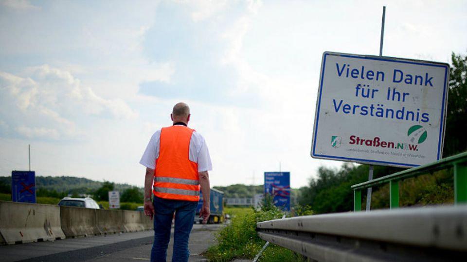 Autobahnbaustelle in NRW