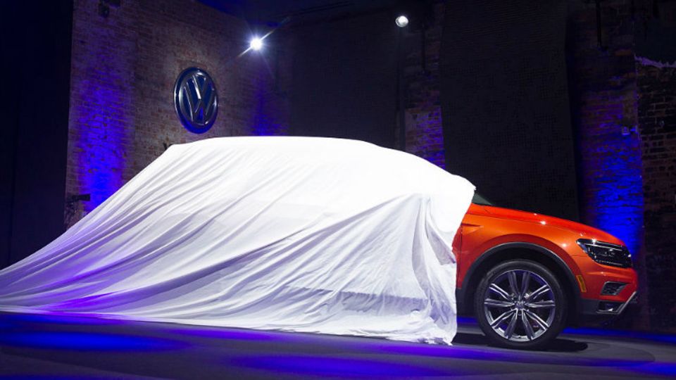 Der neue VW Tiguan wird auf der Detroit Motor Show im Januar 2017 enthüllt