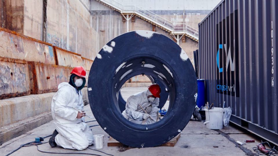 Auf dem Gelände der Werft von La Ciotat tut sich wieder was