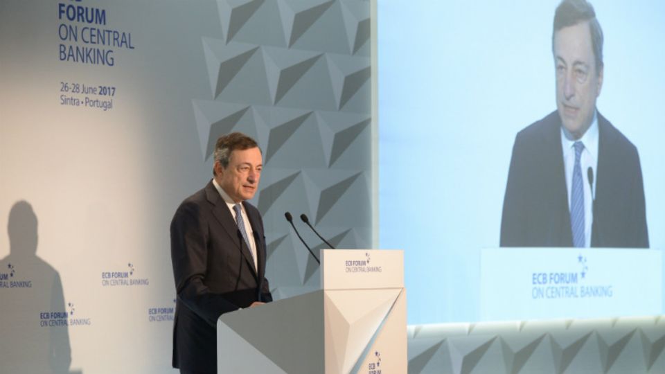 EZB-Chef Mario Draghi schlägt sich auf die Seite der Konjunkturoptimisten