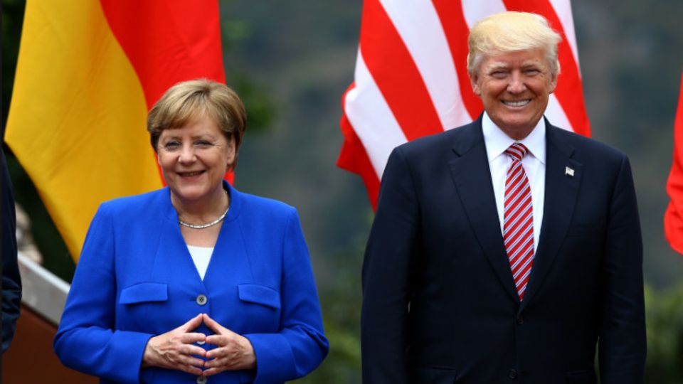 Kanzlerin Merkel und US-Präsident Trump beim G7-Gipfel Ende Mai in Taormina