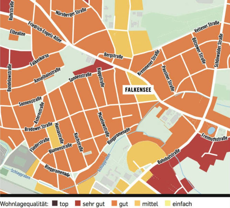 Immobilien-Kompass Karte Falkensee
