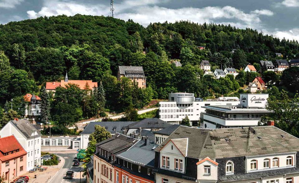 Hier lebt die Zeit – Blick auf Glashütte vom Dach des Uhrenmuseums