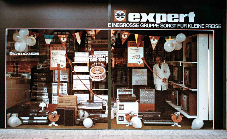1970er-Jahre: Expert etabliert sich als Marke. Umsätze und Standorte der Gruppe wachsen rasant