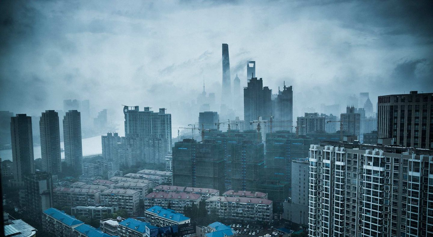 Schanghai im Smog
