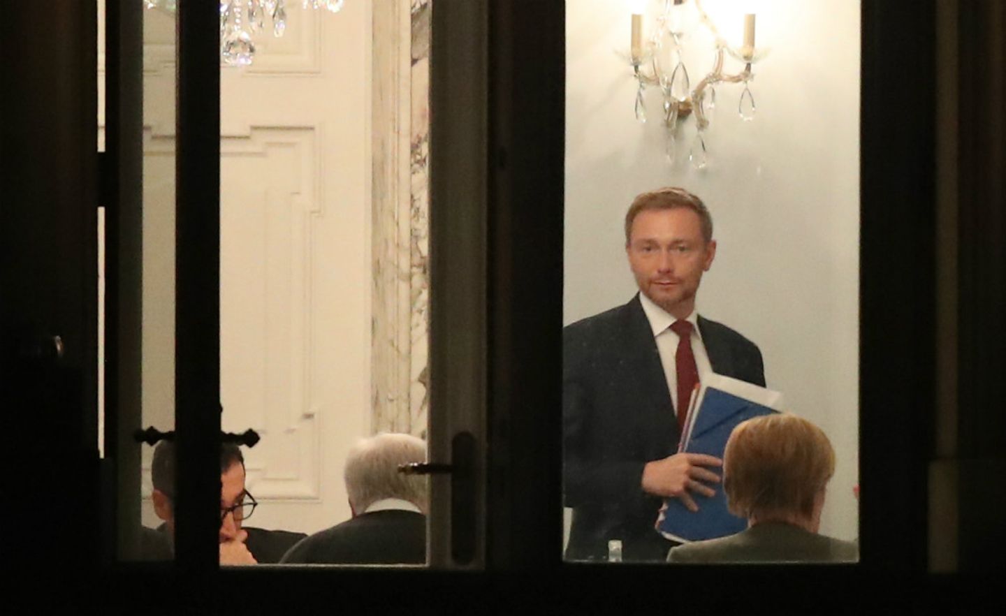 FDP-Chef Christian Lindner bei den Sondierungsgesprächen