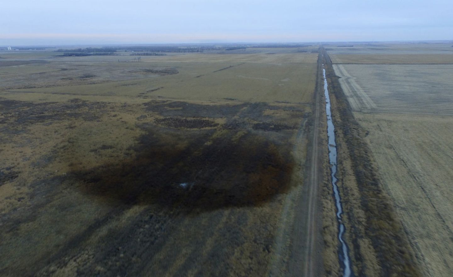 Öl ist ausgetreten wegen eines Lecks in der Keystone-Pipeline