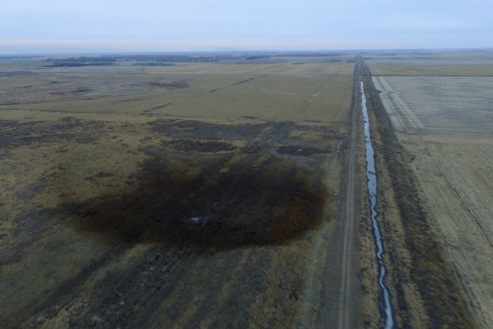 Öl ist ausgetreten wegen eines Lecks in der Keystone-Pipeline