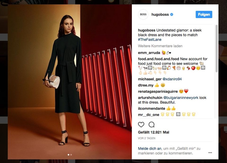 Hugo Boss Instagram