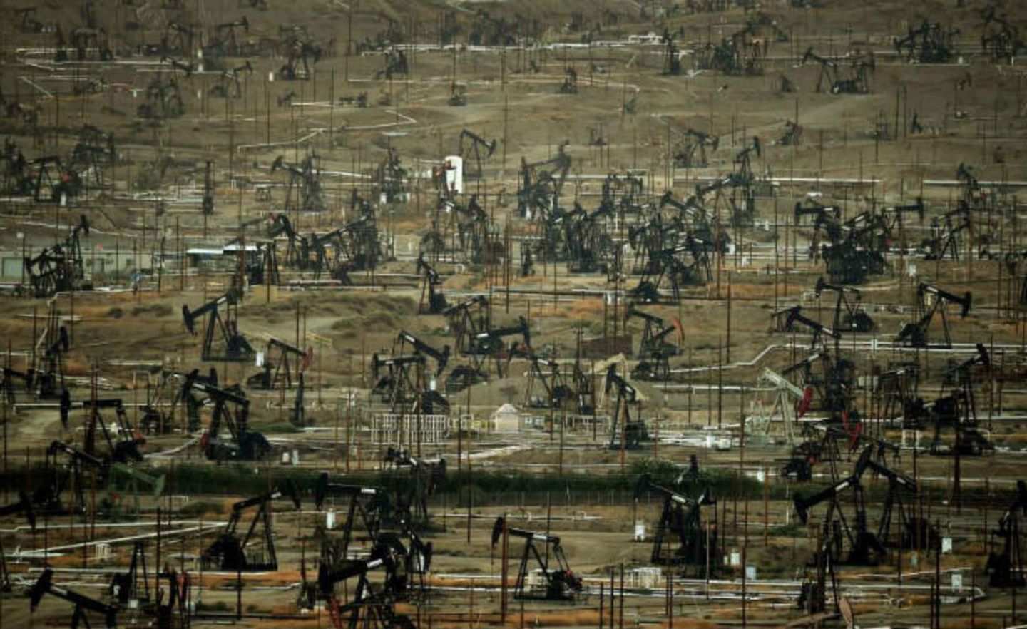 Ölpumpen im Kern River Oil Field – einem Fördergebiet im San Joaquin Valley in Kalifornien