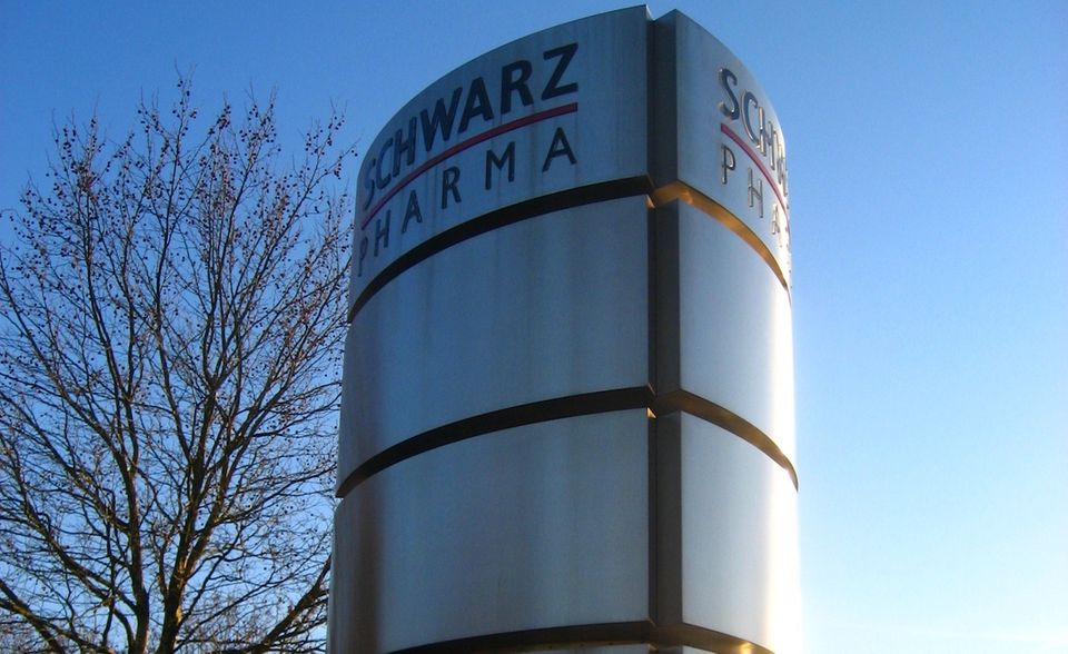 Schwarz Pharma in Monheim am Rhein. Das Unternehmen wurde 1946 von Paula Schwarz' Großvater gegründet.