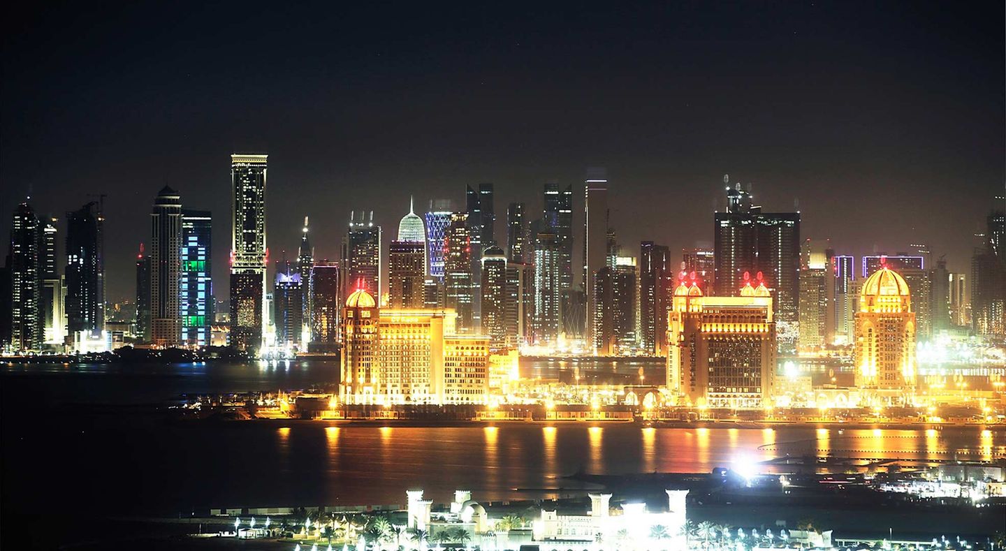 Skyline von Katars Hauptstadt Doha: Das Golf-Emirat reagiert auf die Blockade seiner Nachbarstaaten