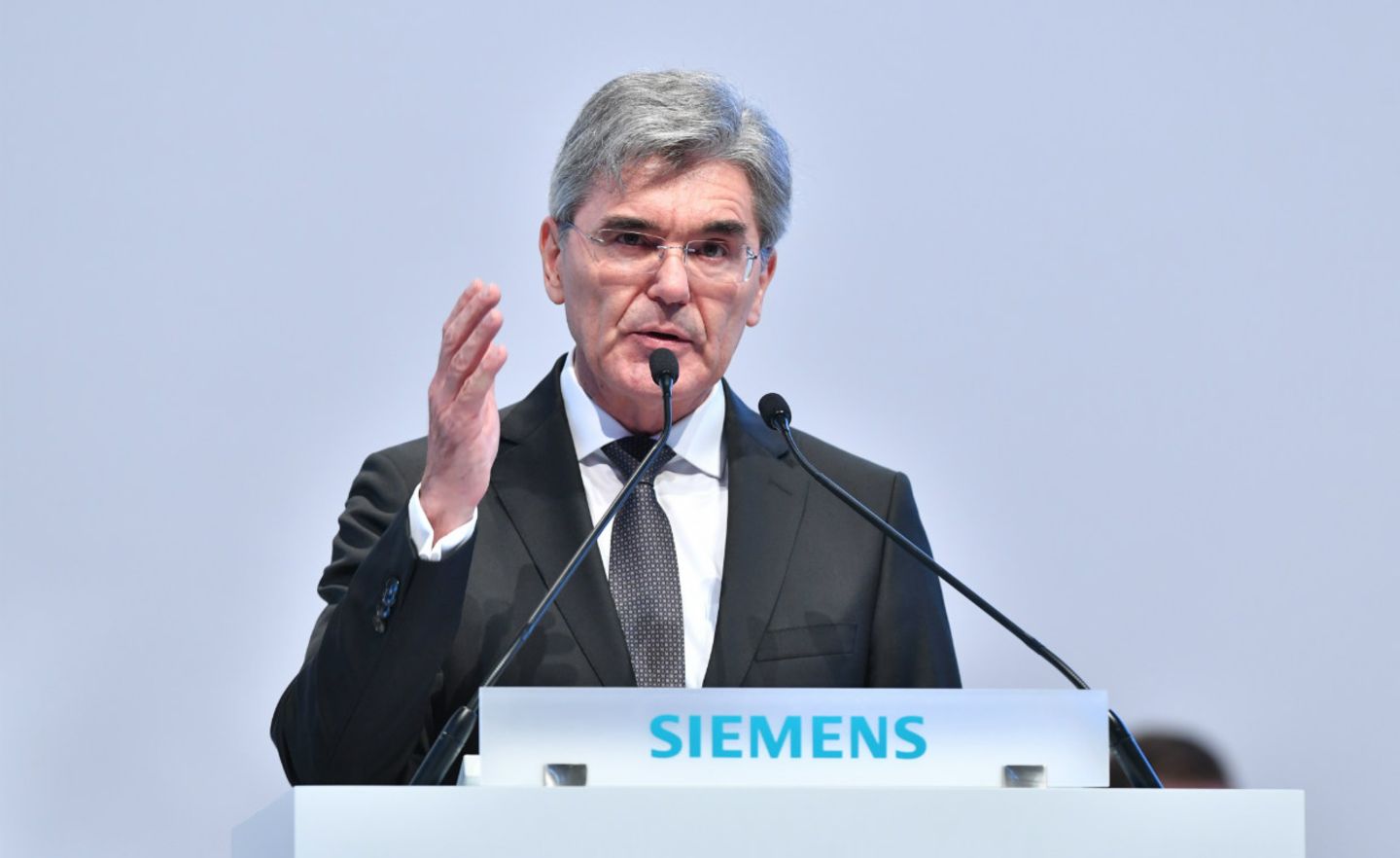 Siemens-Chef Joe Kaeser spricht bei der Hauptversammlung 2018: Die Aktionäre erhalten eine höhere Dividende