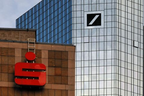 Der Turm der Deutschen Bank in Frankfurt