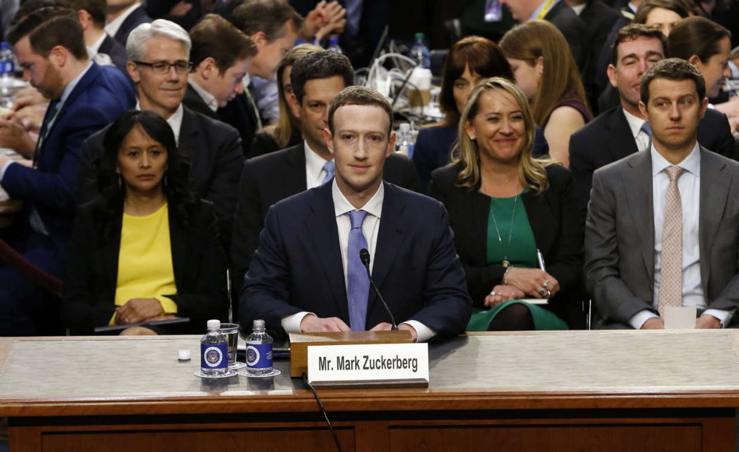 Facebook-CEO Mark Zuckerberg bei der Anhörung im US-Kongress