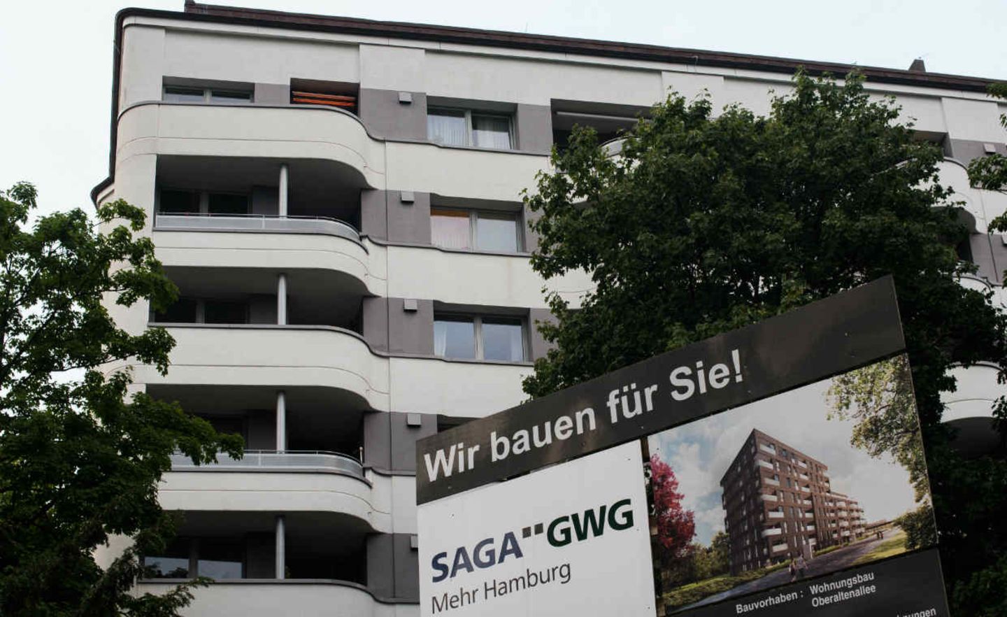 Die Wohnungsgesellschaft Saga in Hamburg gehört zu den größten Wohnungsvermietern