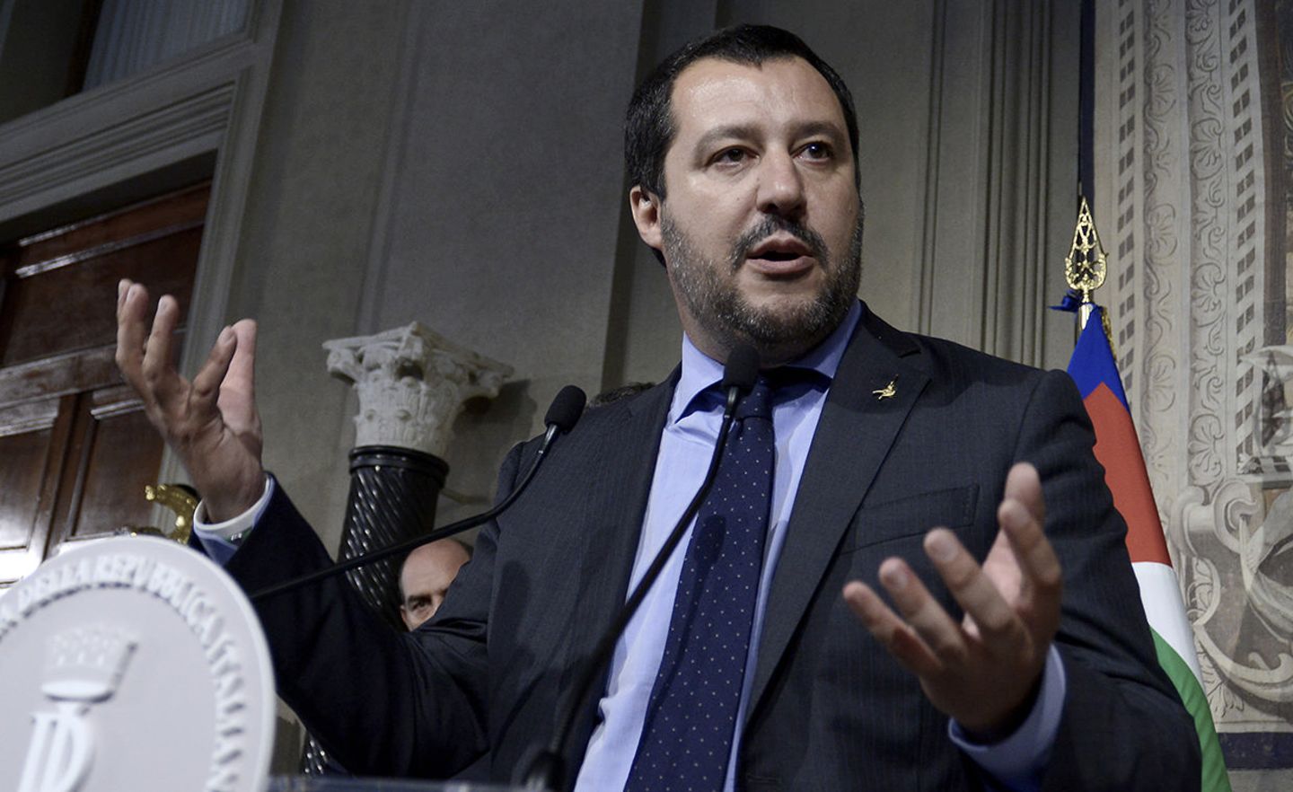 Siegerpose: Matteo Salvini Mitte Mai in Rom nach dem Auftrag zur Regierungsbildung