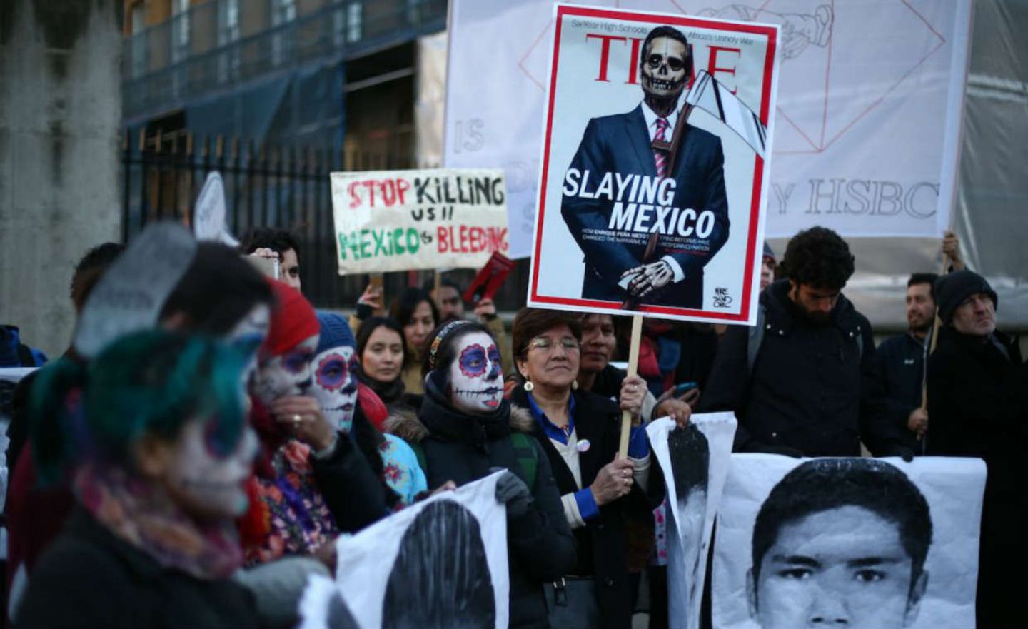 Protest gegen Korruption und Menschenrechtsverletzungen in Mexiko
