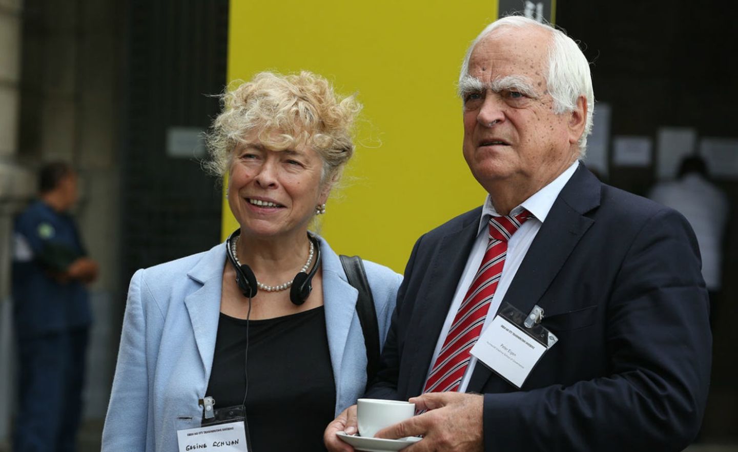 Transparency International-Gründer Peter Eigen mit seiner Frau Gesine Schwan bei einer Konferenz in Rio de Janeiro