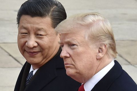 US-Präsident Donald Trump bei seinem Treffen mit Chinas Präsident Xi Jinping im November 2017.