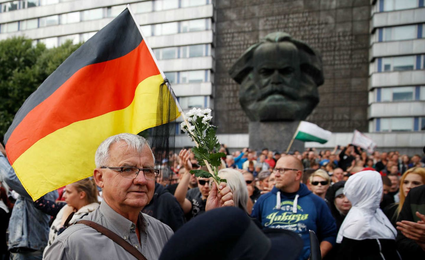 Nach dem gewaltsamen Tod eines Deutschen kam es in Chemnitz zu Protesten gegen die Flüchtlingspolitik der Bundesregierung