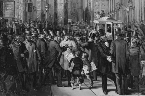 Weltwirtschaftskrise 1857 Bank Run New York