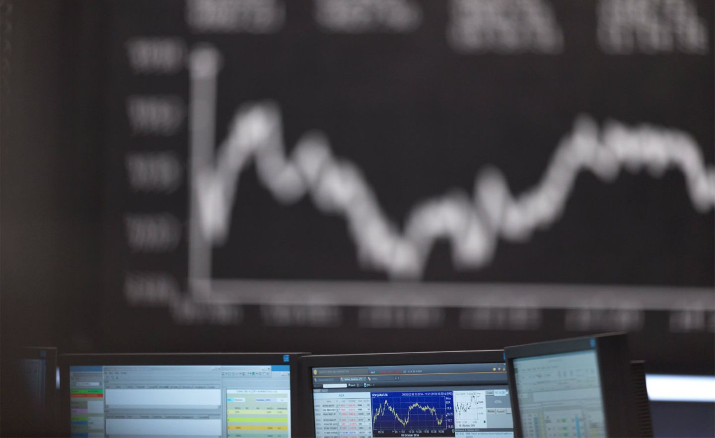 Kurstafel an der Frankfurter Börse