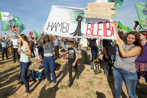 Demonstration für den Erhalt des Hambacher Forstes