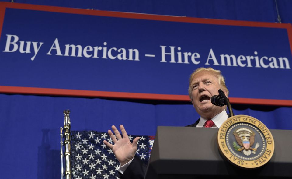 Präsident Trump will heimische Produkte fördern
