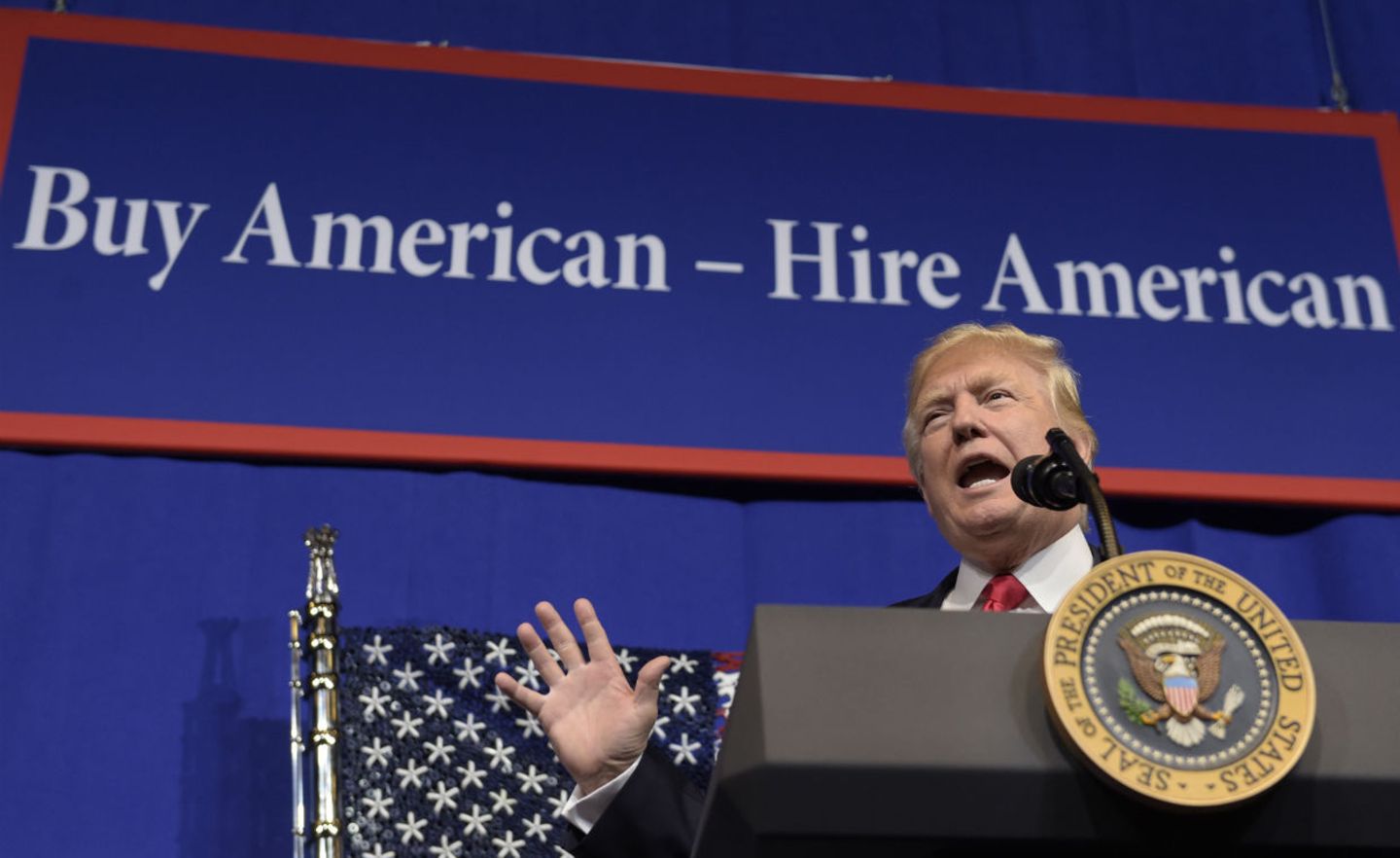 Präsident Trump will heimische Produkte fördern