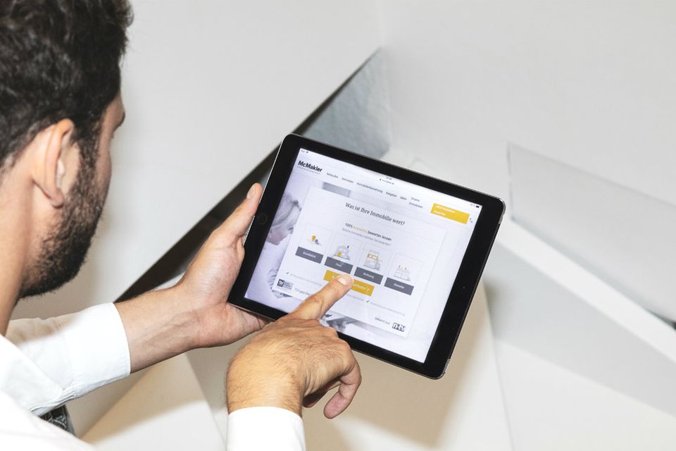 Blick auf die Webseite von McMakler: Das Berliner Unternehmen gehört zu den Herausforderern auf dem Markt der Immobilienvermittler