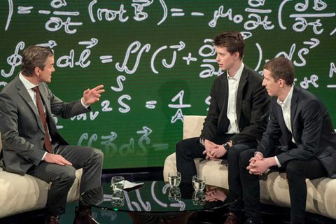 Die Gründer der Mathe-App Math 42 Raphael und Maxim Nitsche bei Markus Lanz