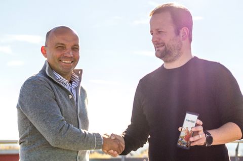 Doch noch ein Deal: Lendstar-Gründer Christopher Kampshoff (rechts) und Marc Ehler, Europachef von Epay