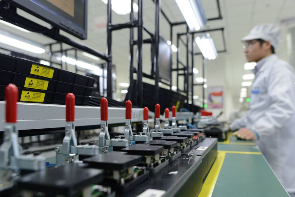 Smartphone-Produktion von Lenovo im chinesischen Wuhan