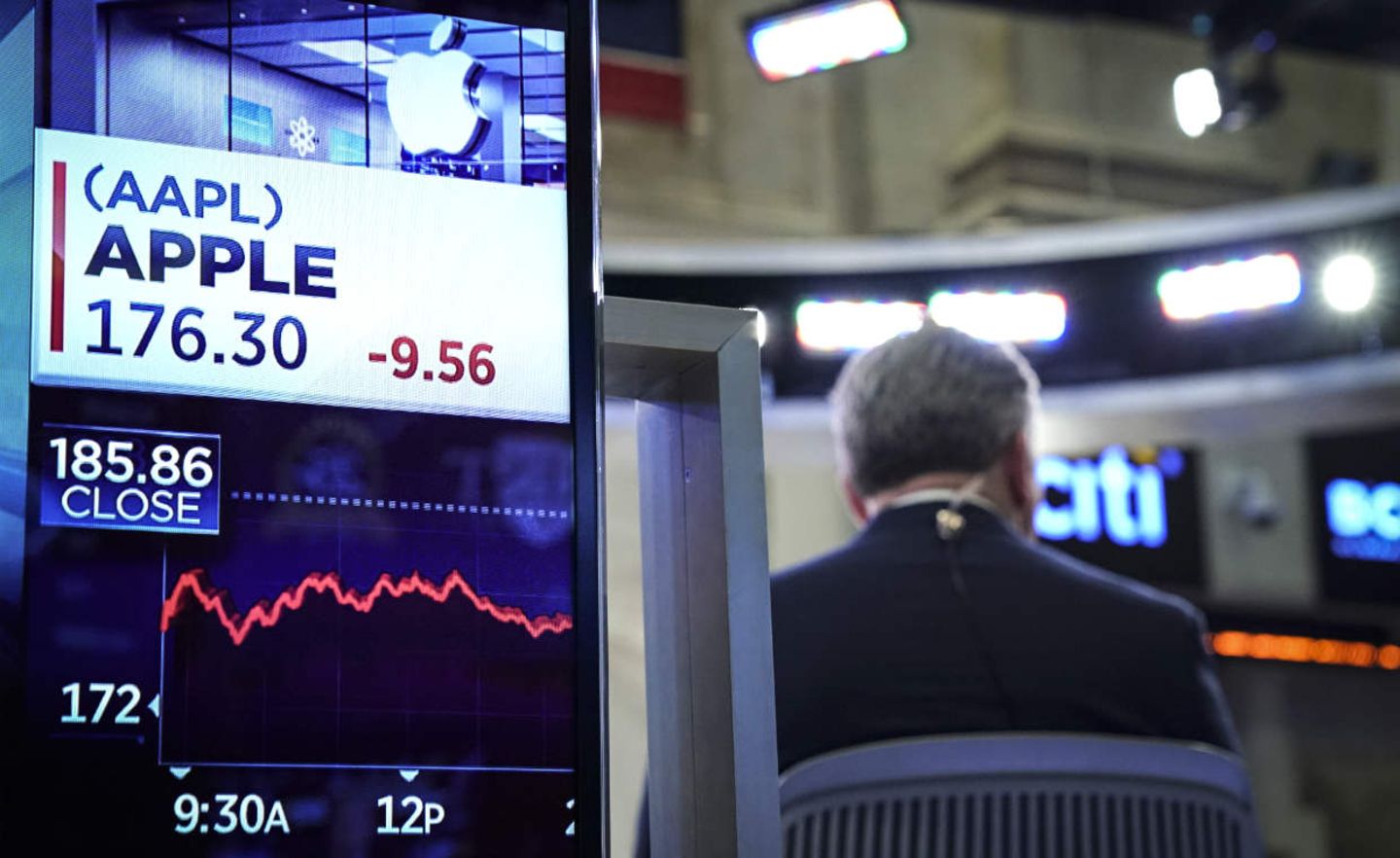 Unter Druck: Die Apple-Aktie stand im November auf der Verkaufslisten der Investoren