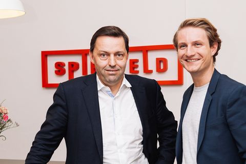 Roland-Berger-Deutschlandchef Stefan Schaible (links) und Tobias Rappers, Geschäftsführer des Spielfeld Digital Hubs