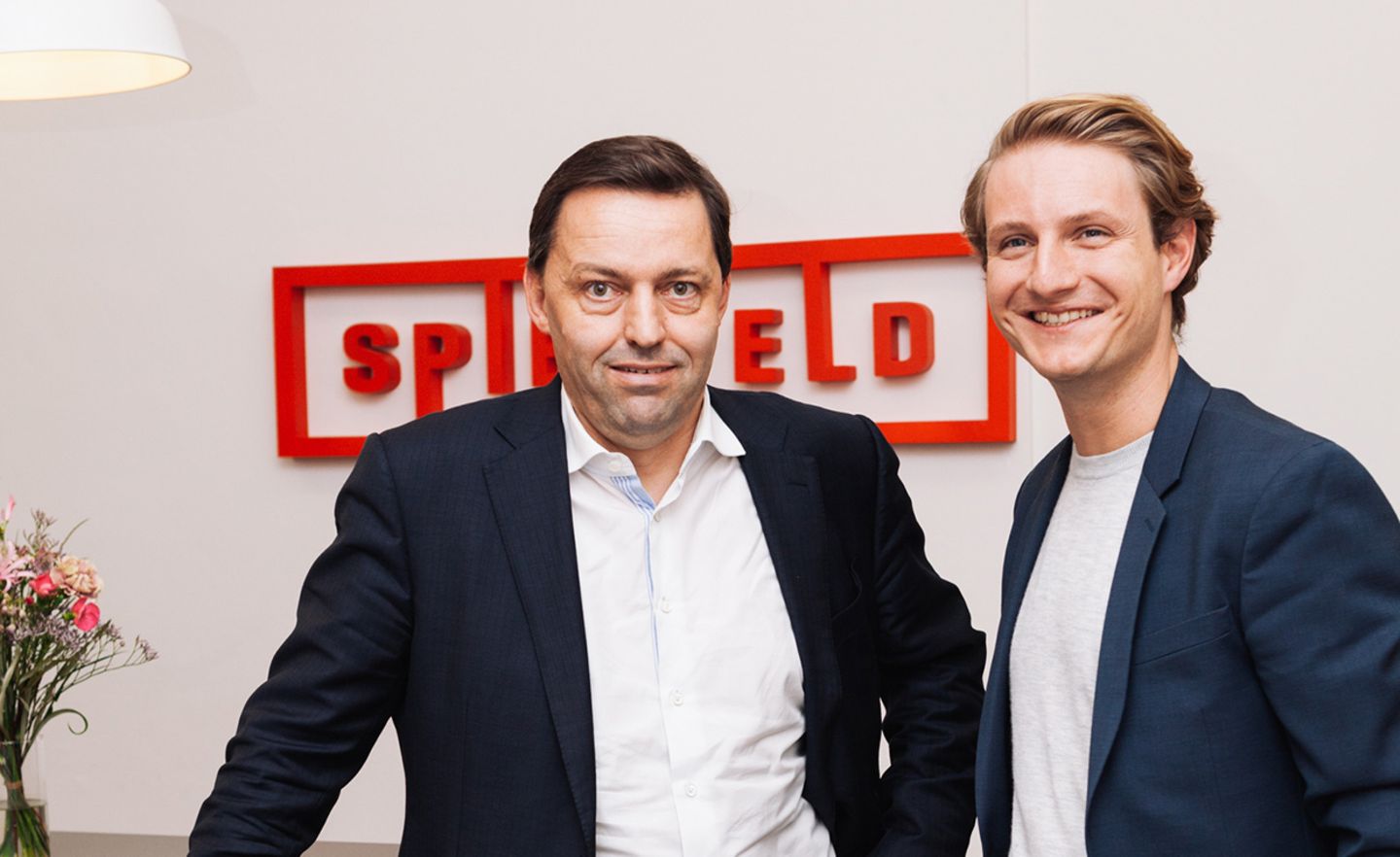 Roland-Berger-Deutschlandchef Stefan Schaible (links) und Tobias Rappers, Geschäftsführer des Spielfeld Digital Hubs