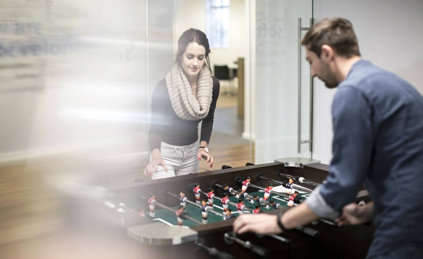 Der Tischkicker gehört fast schon zu den obligatorischen Benefits