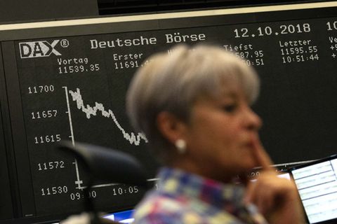 Im Herbst ging es deutlich abwärts mit den Kursen an der Frankfurter Börse