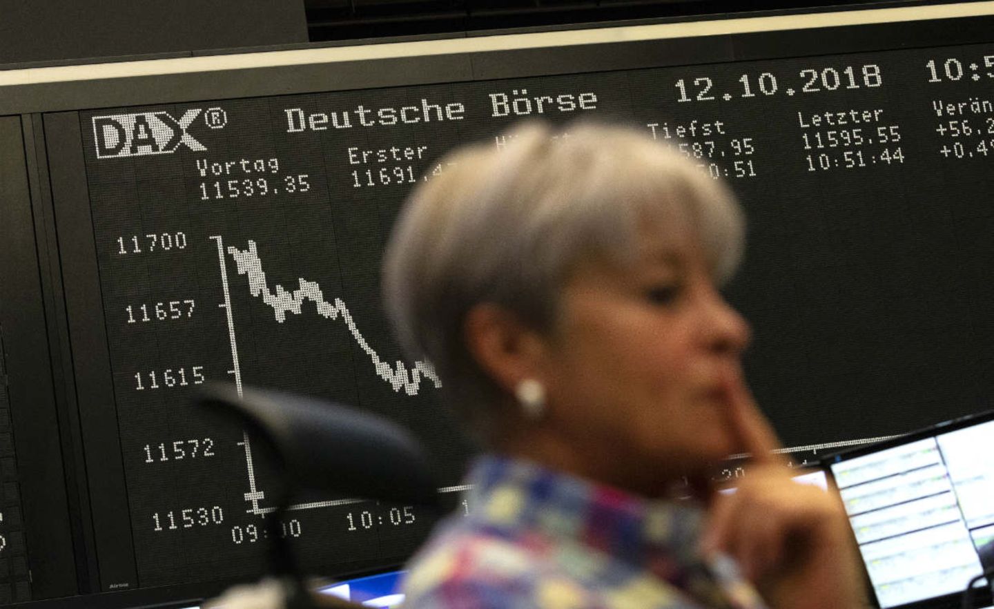 Im Herbst ging es deutlich abwärts mit den Kursen an der Frankfurter Börse