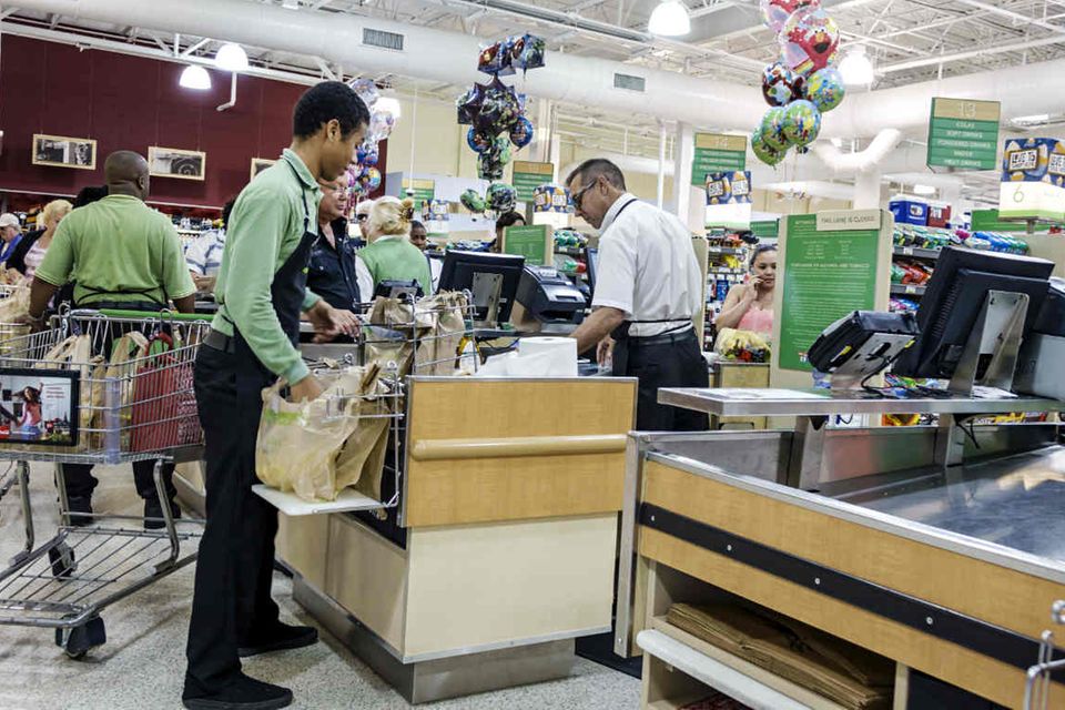 Supermarktkasse in den USA