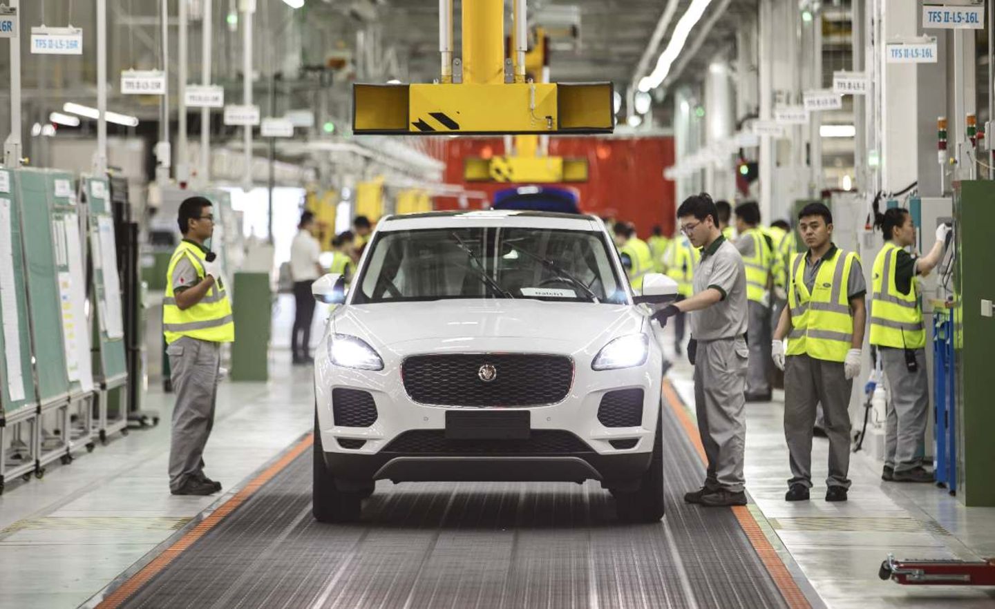 Autoproduktion bei Jaguar in China