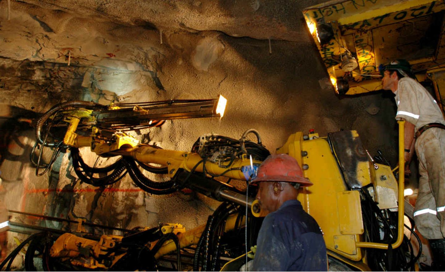 Goldmine in Südafrika