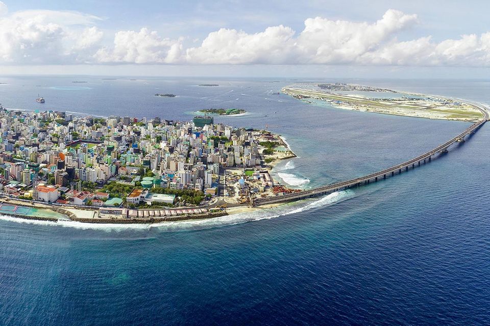 Megaprojekt: Die China-Malediven-Freundschaftsbrücke ist das Flaggschiff von Chinas Kreditoffensive in dem Inselstaat