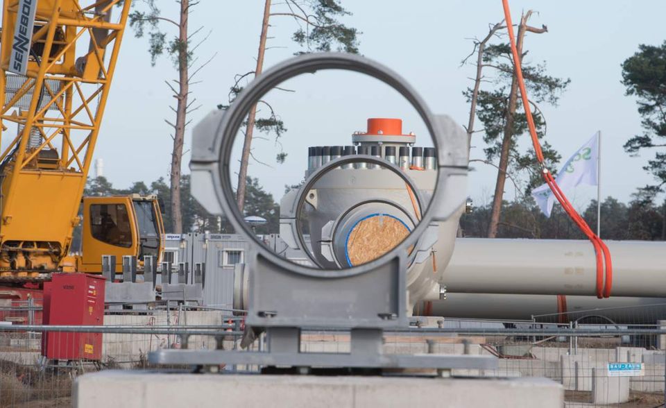 Baustelle der Anlandestation von Nord Stream 2 im Ostseeküstenort Lubmin: Die Pipeline soll dieses Jahr fertig werden