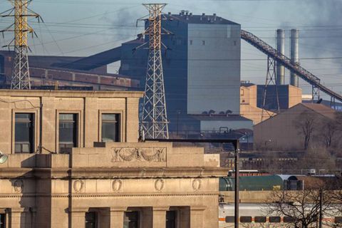 Die Stahlindustrie hat die Stadt Gary im US-Bundesstaat Indiana geprägt