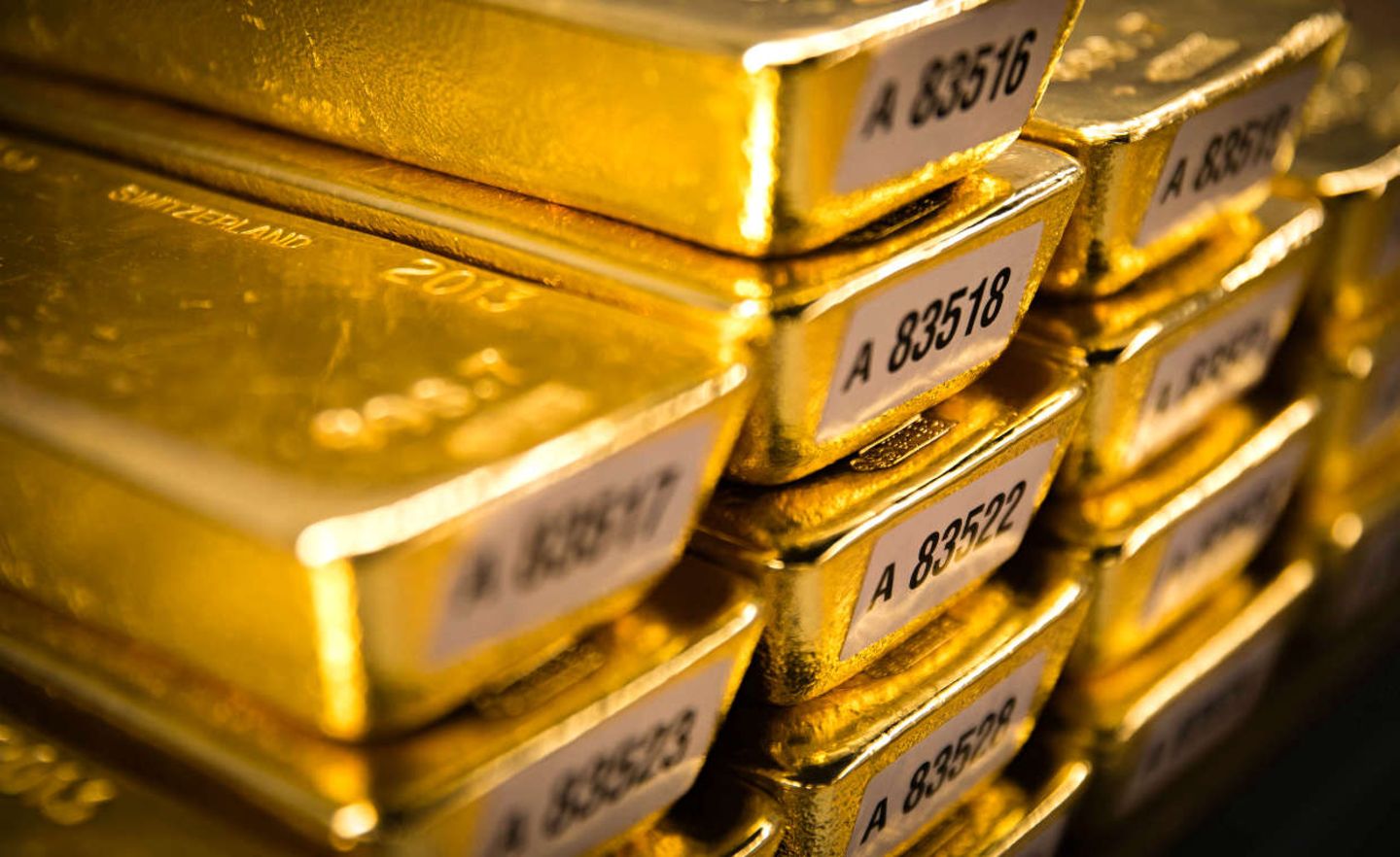 Goldbarren bei der Bundesbank