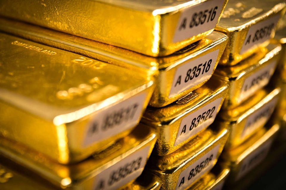 Goldbarren bei der Bundesbank