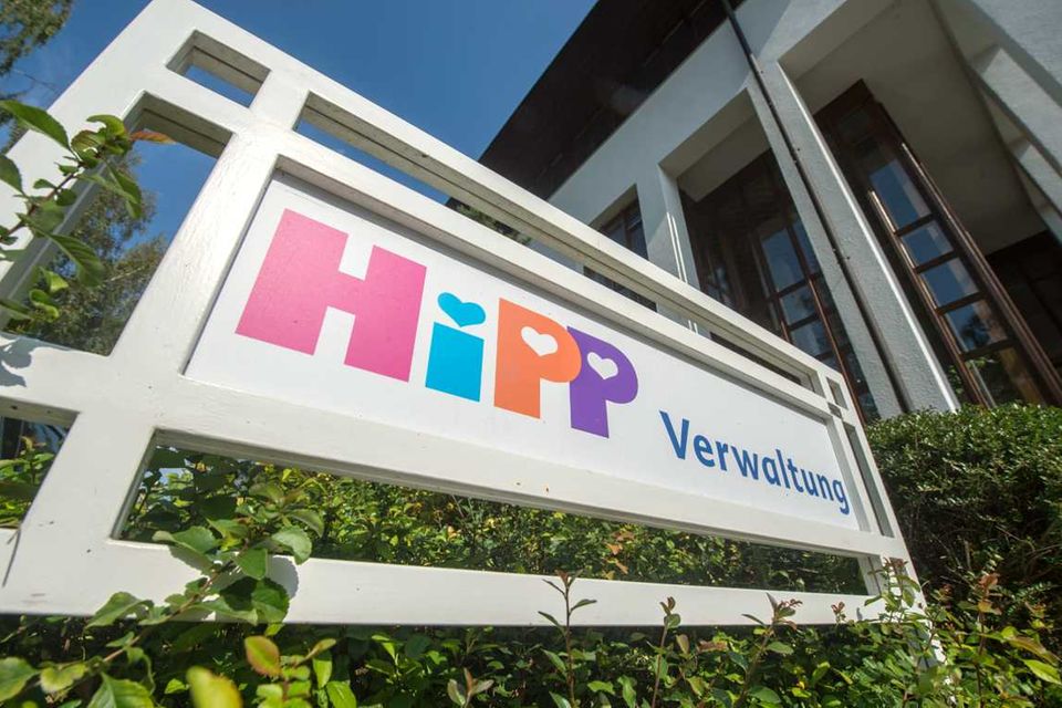 Die Firmenzentrale des Babynahrungherstellers Hipp in Pfaffenhofen